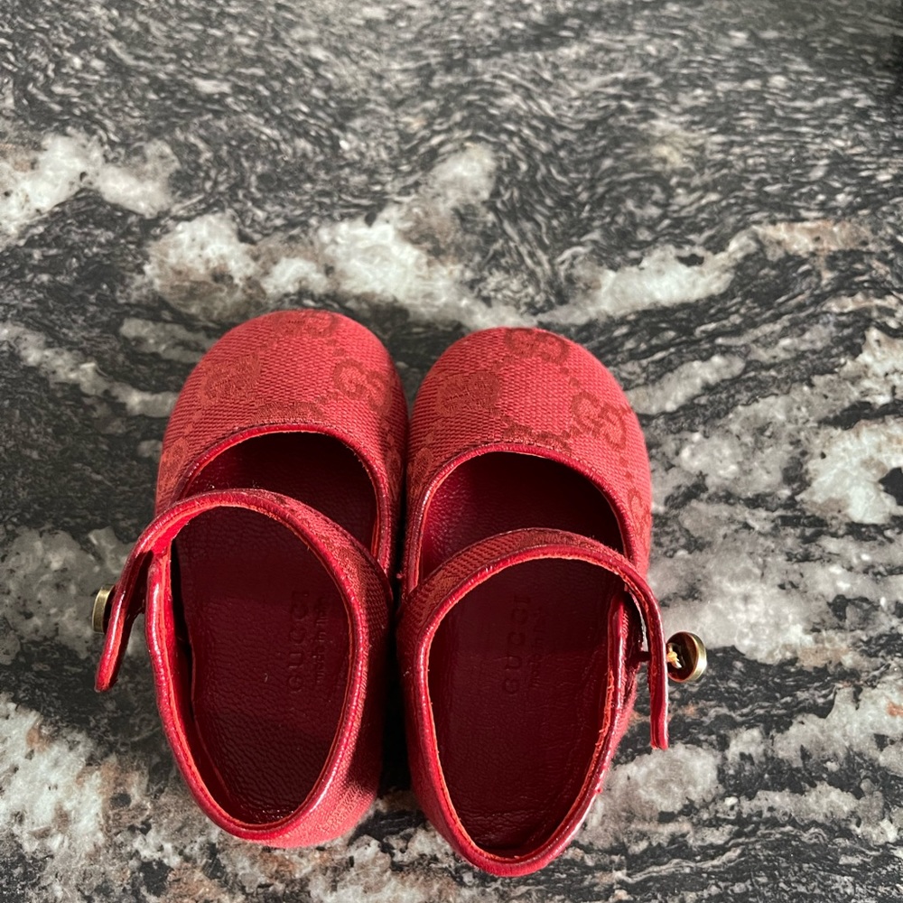 COPY - Red baby Gucci shoes - Picture 3 of 7
